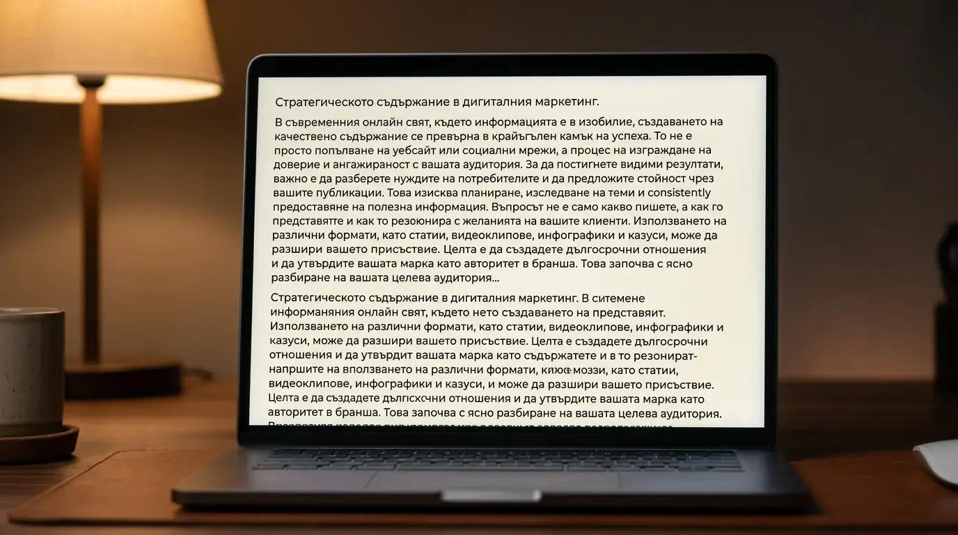 Лаптоп с проста статия на екран