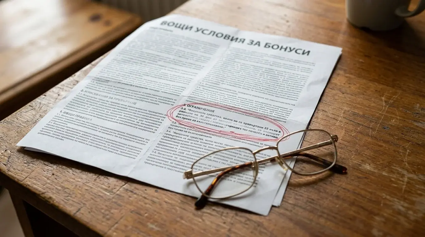 Скрити капани в условията на бонус оферти