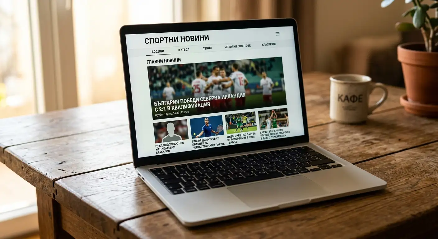 Лаптоп с няколко отворени бутона за новини